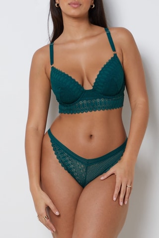 Soutien-gorge ampliforme Gravure - Vert sapin