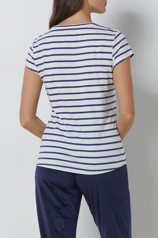 Pyjamashirt Sanaespe - Marineblauw