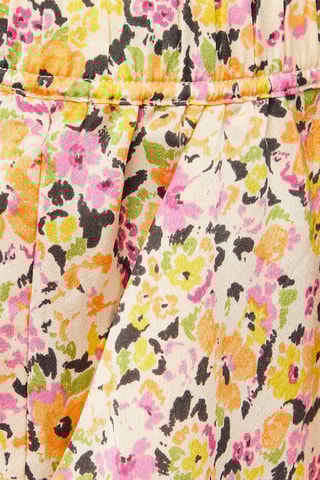 Pyjamabroek hoge taille Lys- Wit en Oranje