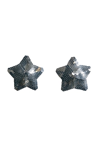 Tepelplakkers Petales Sequin- Zilverkleurig