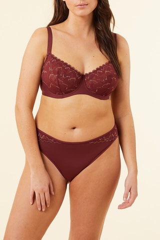 Slip Tabby Plus Size - Bordeauxrood