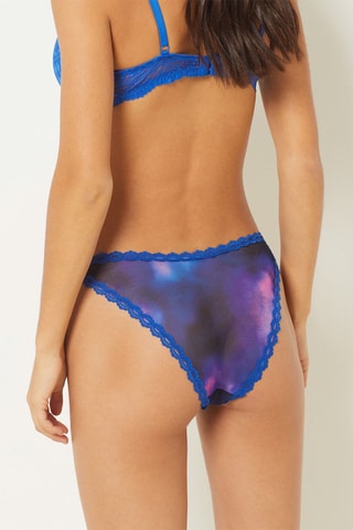 Slip tie and dye effect Billy - Blauw