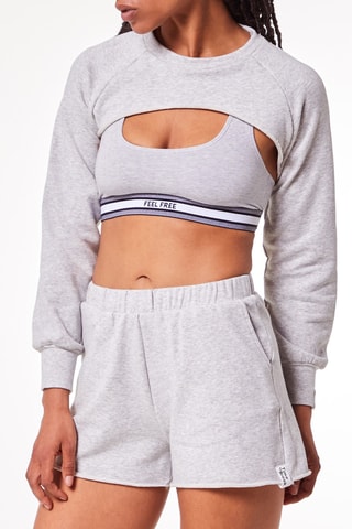 Korte Sweater Alexei Grijs