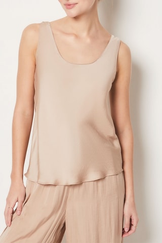 Camisola de alças de pijama - Bege