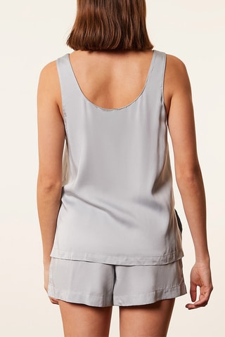 Camisola de alças - Cinzento-claro