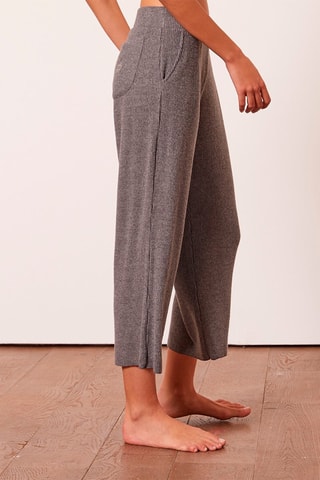 Calças wide legs 7/8 Amythis Antracite