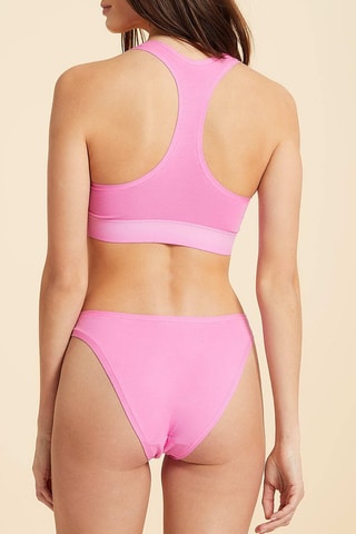 Soutien desportivo Coton Rosa bombom - Etam
