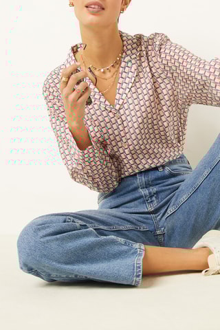 Camisa de pijama Elise Chalmin Azul-esverdeado - Etam