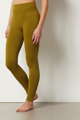 Leggings de cintura subida Loungewear Verde-claro - Etam