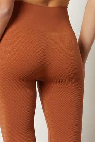 Leggings de cintura subida Loungewear Castanho - Etam