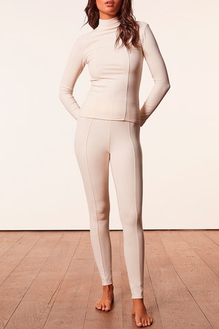 Legging Hoge Taille Dane Ecru