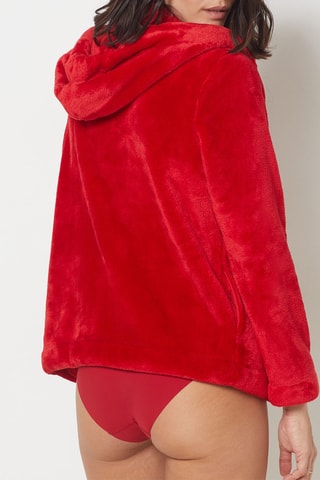 Sweat de pijama com capuz Naci - Vermelho