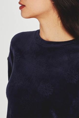 Pyjamasweater Sheann - Marineblauw