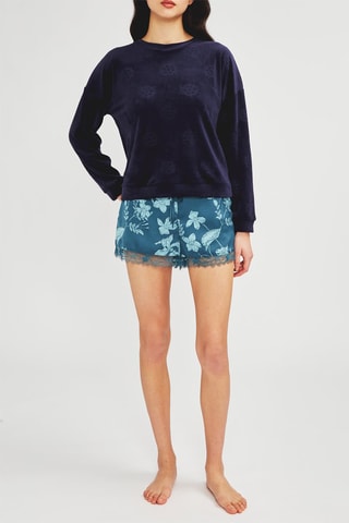 Pyjamasweater Sheann - Marineblauw