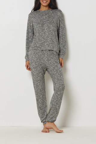 Pyjamasweater Ebel - Gemêleerd Antraciet