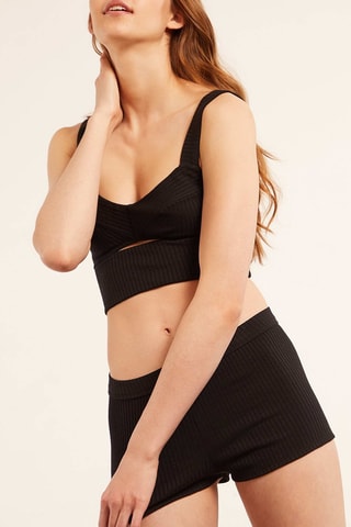 Soutien desportivo Summer Crop Preto - Etam