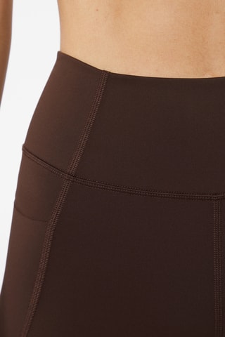 Calções de ciclismo de cintura subida Stronger Castanho