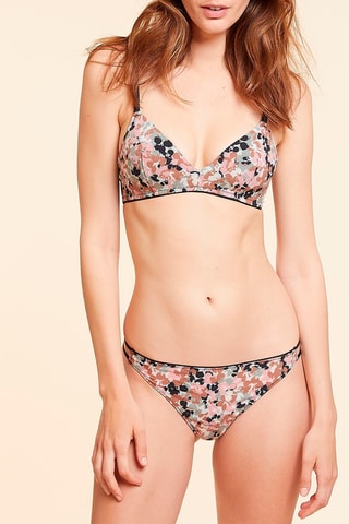 Tanga Alpha Print  Blanc