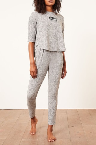 Broek Slim Hoge Taille Camila Grijs