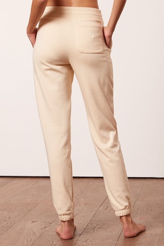 Pyjamajoggingbroek met hoge taille Achile- Zachtgeel