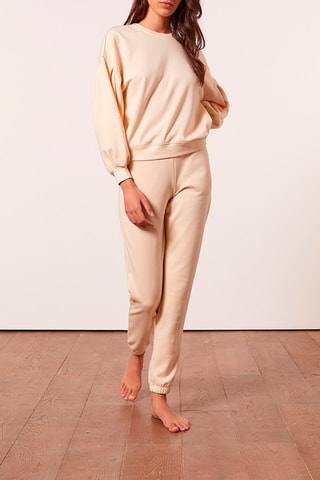 Pyjamajoggingbroek met hoge taille Achile- Zachtgeel