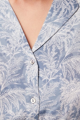Camisa de pijama Oumie Spe - Azul-claro e cru - Etam