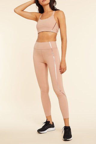 Leggings 7/8 de cintura subida Eiden Pêssego