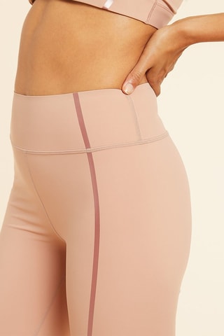 Leggings 7/8 de cintura subida Eiden Pêssego