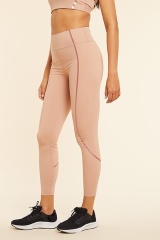 Leggings 7/8 de cintura subida Eiden Pêssego