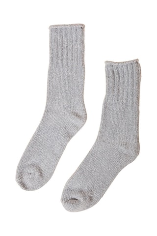 Meias New Chenille Cinzento