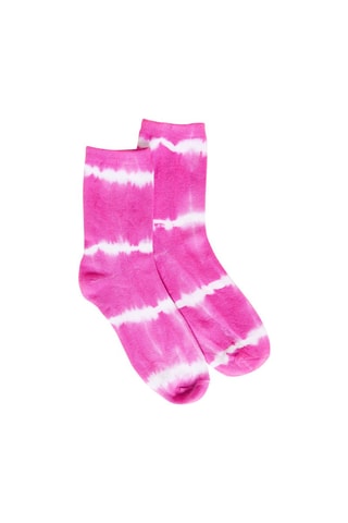 Meias tie and dye Cho Daya Fúcsia escuro