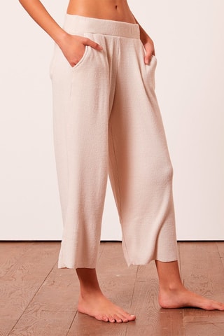 Calças wide legs 7/8 Amythis Cru