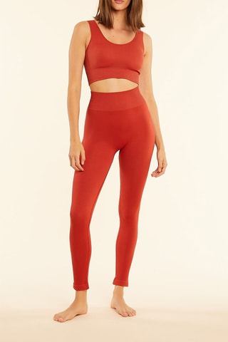 Leggings de cintura subida Janett Tijolo