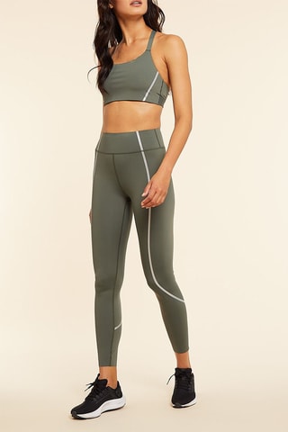 Leggings de cintura subida Eiden Caqui azeitona