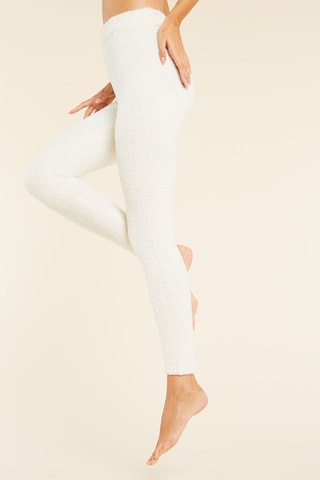Legging Hoge Taille Fluffy Ecru