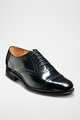 Richelieus en cuir verni Gatwick - Noir