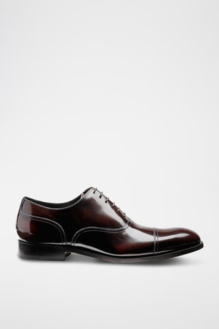 Richelieus en cuir verni Bates - Marron foncé