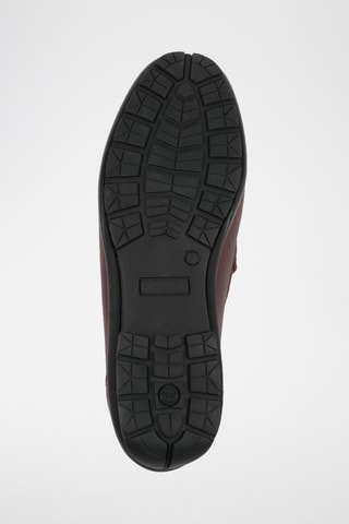 Mocassins en cuir Foulard choco - Marron