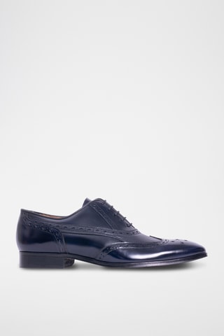 Derbys en cuir Bampton - Bleu marine