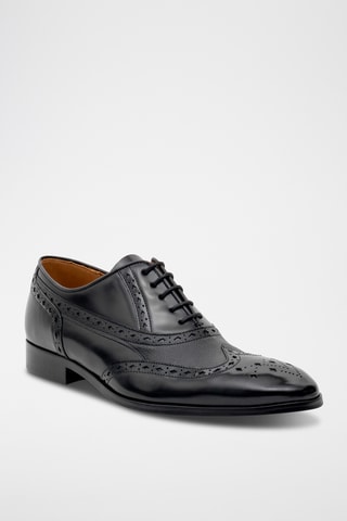Richelieus en cuir Bampton - Noir