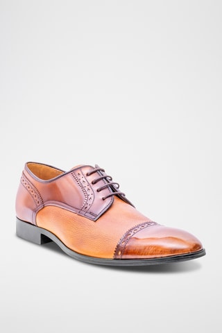 Derbys en cuir Ashbourne - Marron