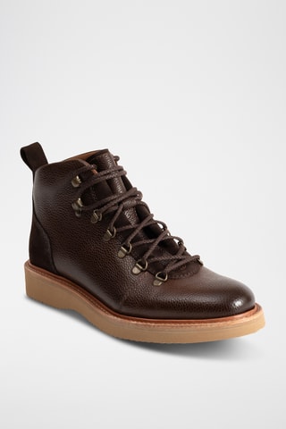 Boots en cuir Frank - Marron