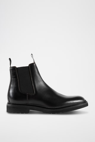 Boots Chelsea en cuir Camborne - Noir