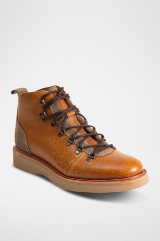 Boots en cuir Frank - Camel