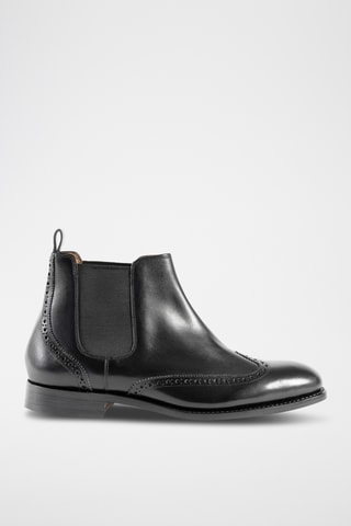 Boots Chelsea en cuir Mersey - Noir