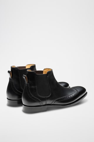 Boots Chelsea en cuir Mersey - Noir