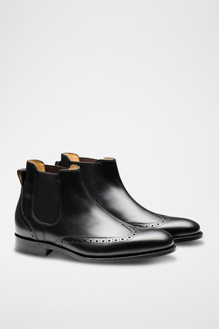 Boots Chelsea en cuir Mersey - Noir