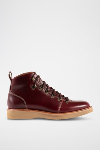 Boots en cuir Frank - Bordeaux