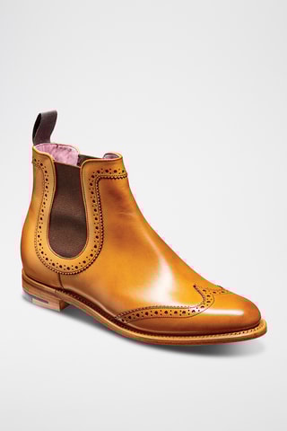 Boots Chelsea en cuir Sabrina - Camel