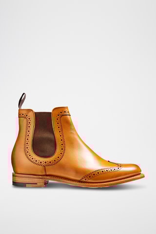 Boots Chelsea en cuir Sabrina - Camel